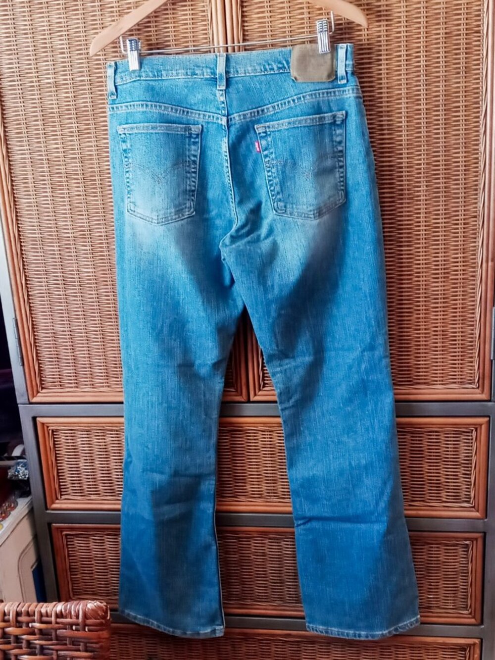 Levi Strauss & Co 515 Bootcut Jeans Women's Blue Medium Wash Stretch Denim 12M - Picture 6 of 15